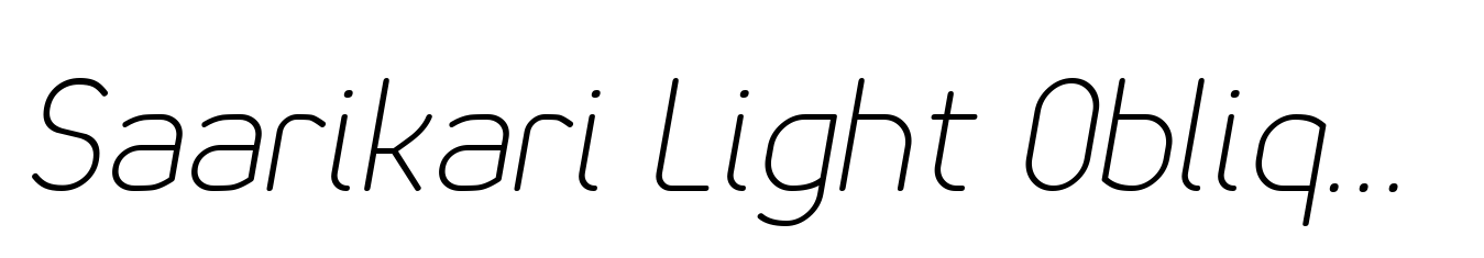Saarikari Light Oblique
